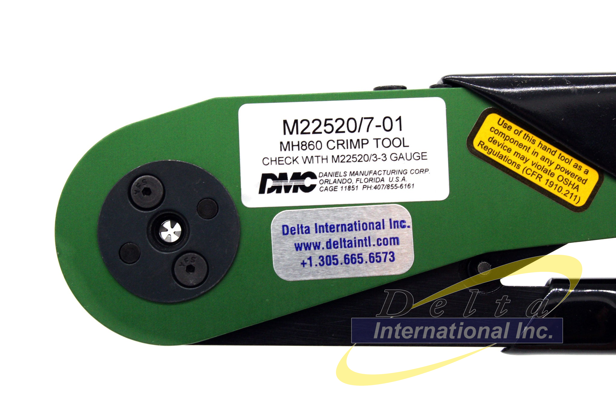 DMC MH860 - Miniature Adjustable Crimp Tool M22520/7-01